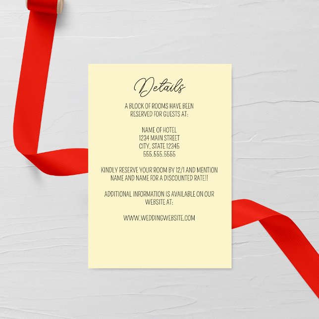 Tarjeta de cierre de Boda de Primrose (Subido por el creador)