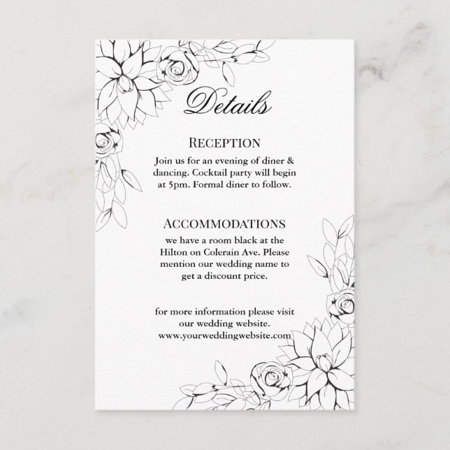 Tarjeta de cierre de Dahlia Wreath (Anverso)