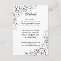 Tarjeta de cierre de Dahlia Wreath