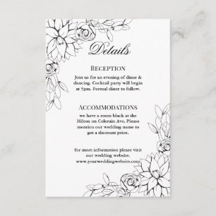 Tarjeta de cierre de Dahlia Wreath