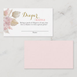Tarjeta de cierre de Desert Boho Diaper Raffle