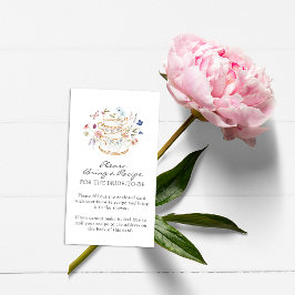 Tarjeta de cierre de flores silvestres