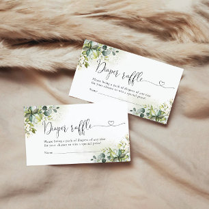 Tarjeta de cierre de Green Diaper Raffle