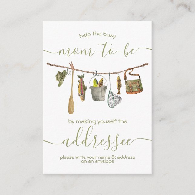 Tarjeta de cierre de línea de la ropa de pesca (Anverso)