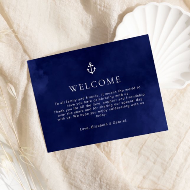 Tarjeta de cierre de línea de tiempo de Boda azul  (Subido por el creador)