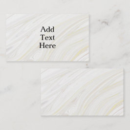 Tarjeta de cierre de mármol blanco y dorado