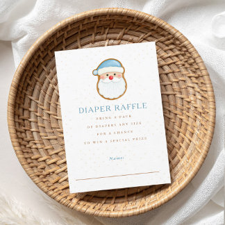 Tarjeta de cierre de navidad Cookie Diaper Raffle