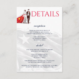 Tarjeta de cierre de parejas de China