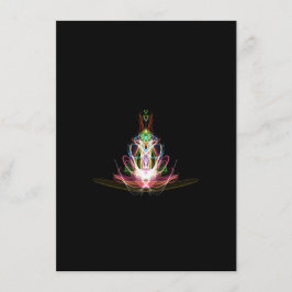 Tarjeta de cierre de pavo real abstracta