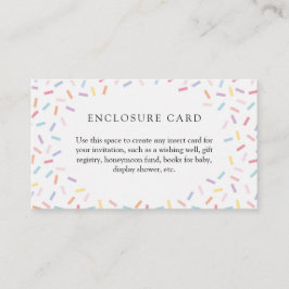 Tarjeta de cierre de Personalizado Sprinkles