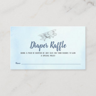 Tarjeta de cierre de Raffle de Diaper para Avión V