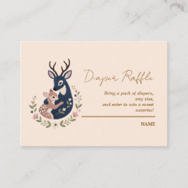 Tarjeta de cierre de Raffle Diaper para Deer Baby 