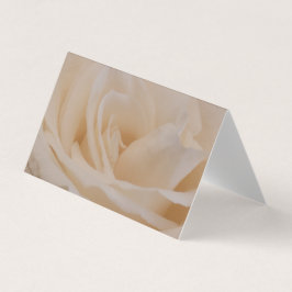 Tarjeta de cierre de Rosa de color crema