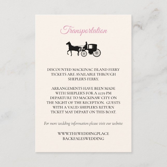 Tarjeta de cierre de transferencia (Anverso)