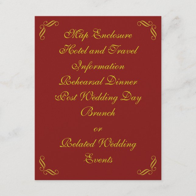 Tarjeta de cierre de venta de hadas doradas (rojo) (Anverso)