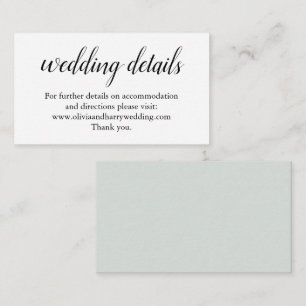 Tarjeta de cierre del sitio web de Sage Green Boda