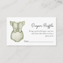Tarjeta de cierre Diaper Raffle