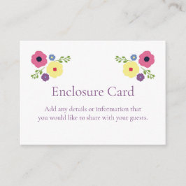 Tarjeta de cierre floral brillante