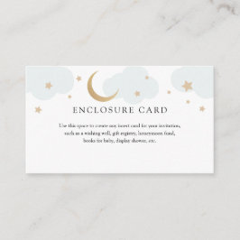 Tarjeta de cierre Gold Moon and Blue Clouds