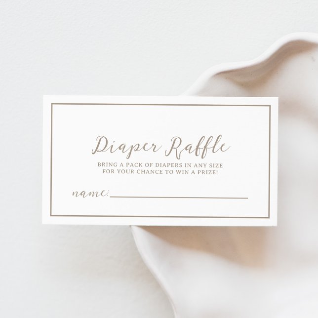 Tarjeta de cierre Green Baby Shower Diaper Raffle (Subido por el creador)