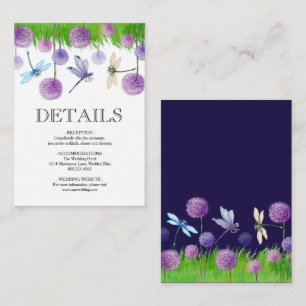 Tarjeta de cierre Purple Summer Boda