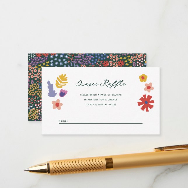 Tarjeta de cierre Raffle Raffle Field de Flor (Anverso/Reverso In Situ)