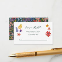 Tarjeta de cierre Raffle Raffle Field de Flor