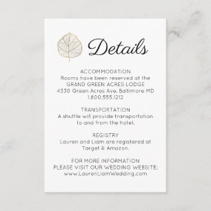 Tarjeta de cierre simple de hoja