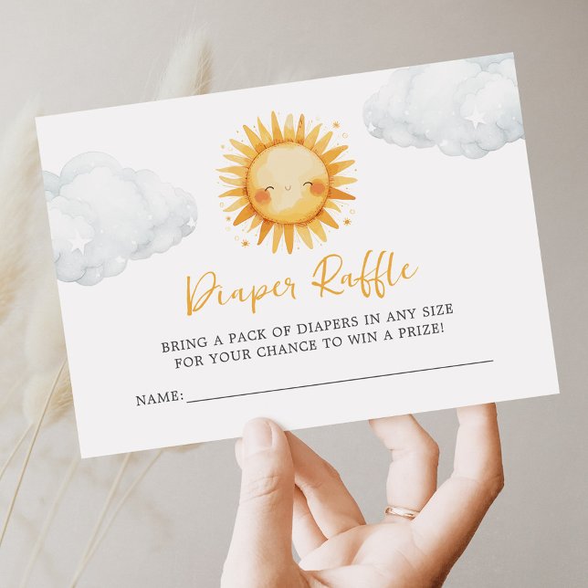 Tarjeta de cierre Sunshine Baby Shower Diaper Raff (Subido por el creador)