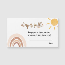 Tarjeta de cierre Sunshine Baby Shower Diaper Raff