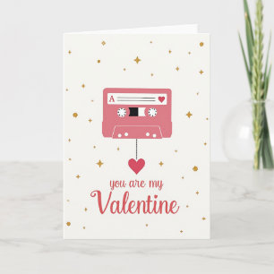 Tarjeta de cinta de casete Retro Love