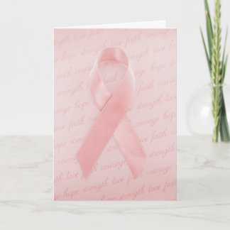 Tarjeta de cinta rosa