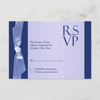 Tarjeta de cinta RSVP para Boda judío