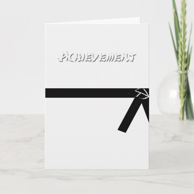 Tarjeta de cinturón negro (Anverso)