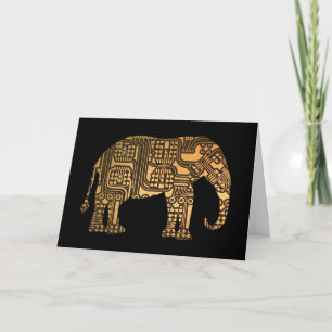 Tarjeta de circuito del elefante de cobre