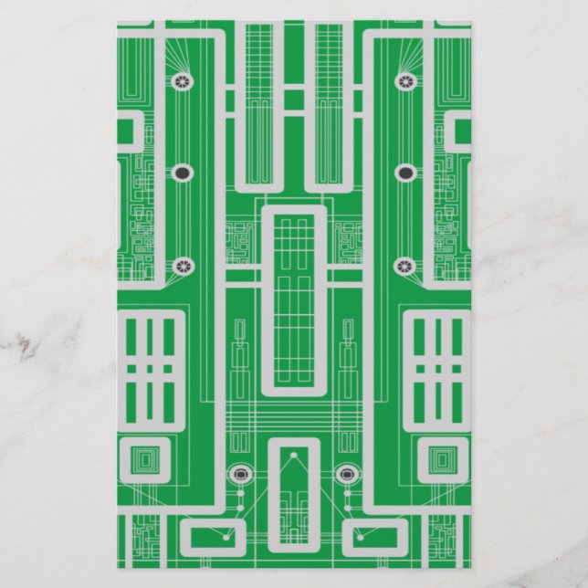 Tarjeta de circuito geométrico (Anverso)