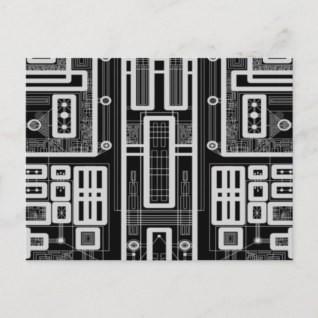 Tarjeta de circuito geométrico (Anverso)