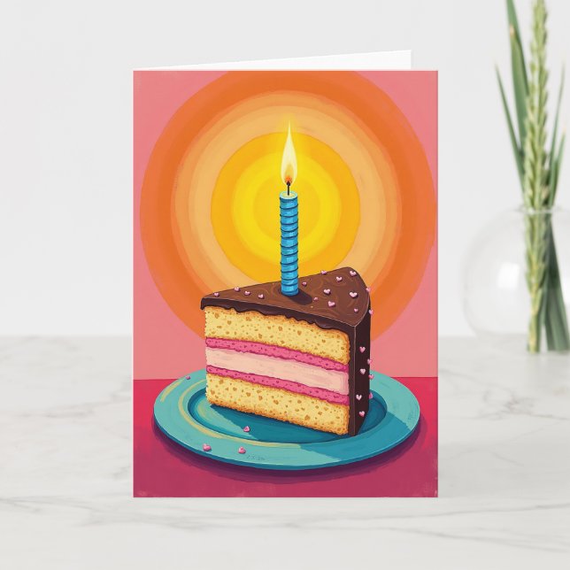 Tarjeta de Círculo de Torta Alegre (Anverso)