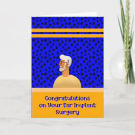 Tarjeta de Cirugía de Implante de Oreja Cochlear