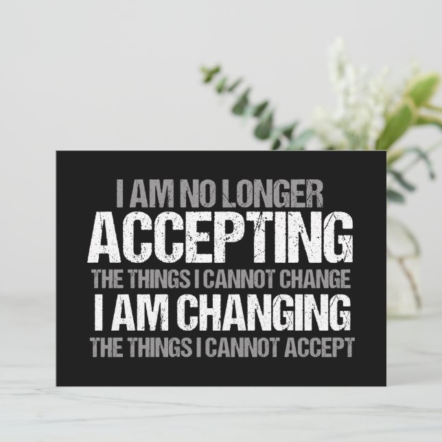 Tarjeta de cita de activista político inspirador (Anverso de pie)