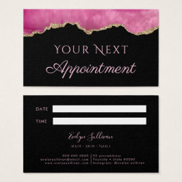 Tarjeta de cita de Agate Rosado