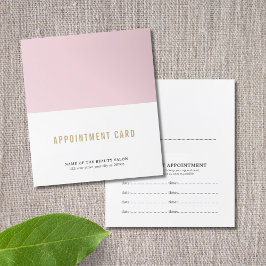 Tarjeta de cita de belleza simple y elegante