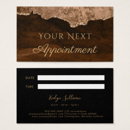 Tarjeta de cita de Brown Agate