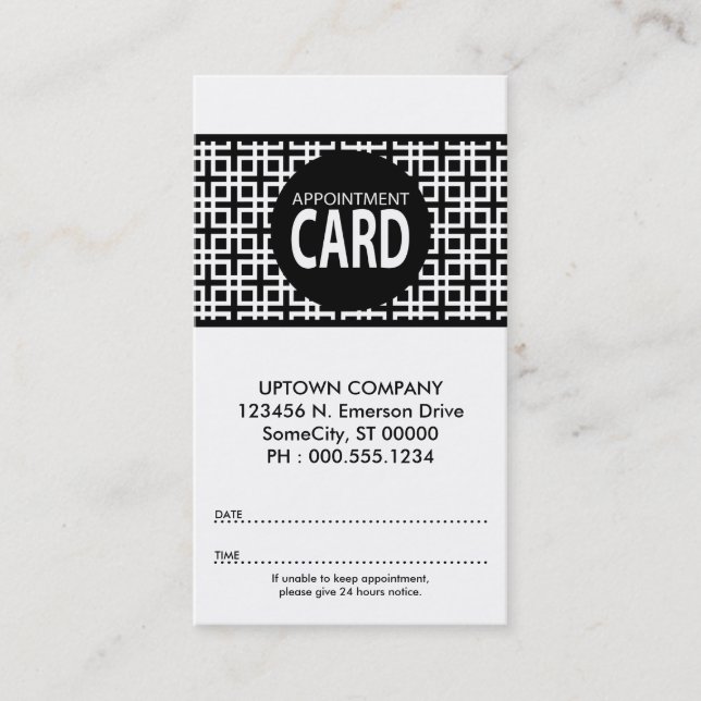 tarjeta de cita de cenizas (Anverso)