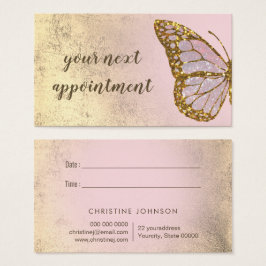 tarjeta de cita de diseño de mariposa