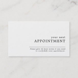 Tarjeta de cita de diseño simple