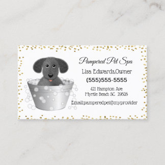 Tarjeta de cita de Dog Grooming Dog Spa