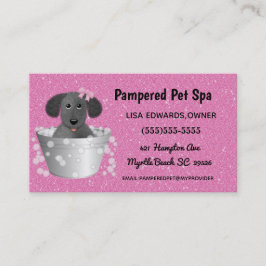 Tarjeta de cita de Dog Grooming Dog Spa