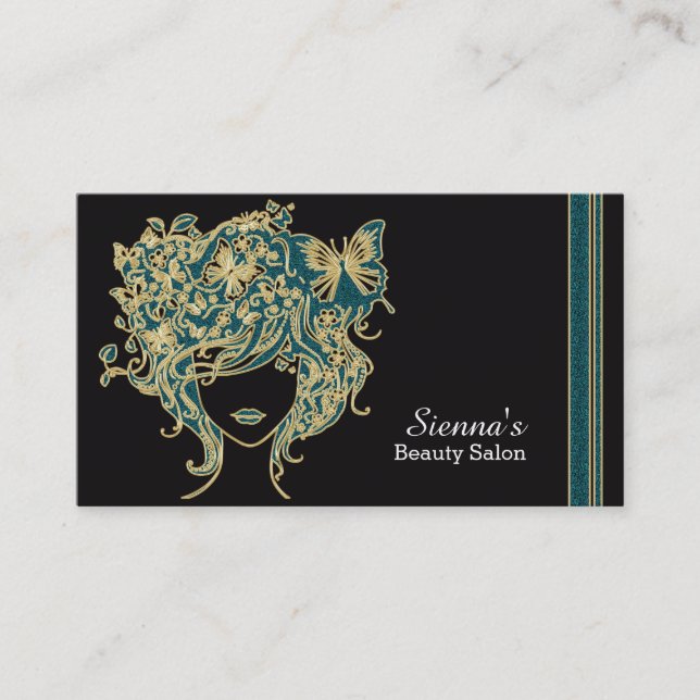 Tarjeta de cita de estilo hair (Anverso)