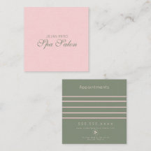 Tarjeta de cita de estudio de belleza de salón mod